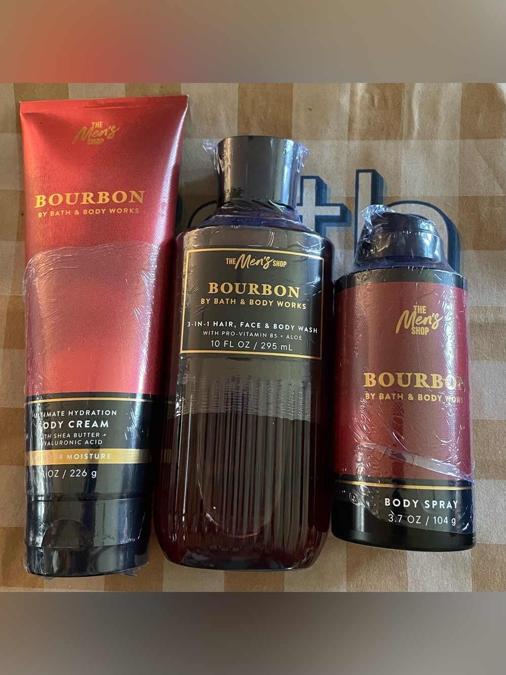 Bath and Body Works Men’s BOURBON 3 Piece Set